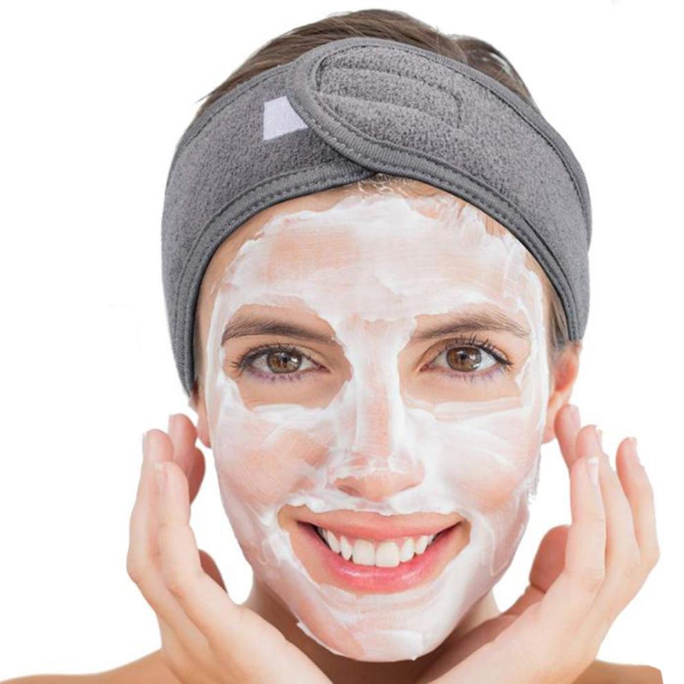 Регулируемая SPA повязка на голову Широкая повязка для волос Йога Ванна Душ Макияж Умывание лица Повязка на голову