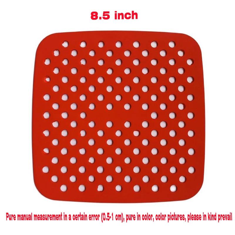 Reusable Air Fryer Silicone Mat Non-stick Baking Mat Pastry Tools Bakeware Oil Mats Cake Grilled Saucer Kitchen Accessories