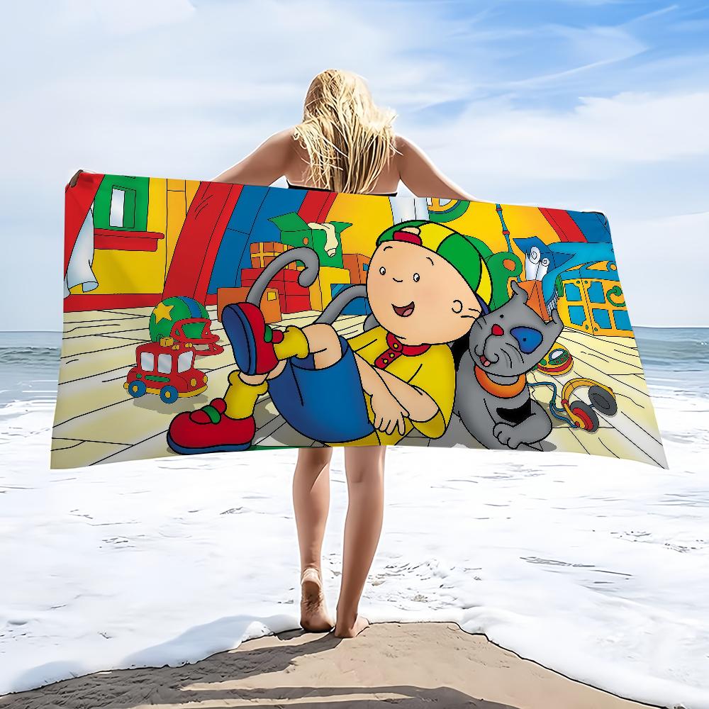 Cute Towel Beach Bath Quick-Drying Lightweight Portable C-CaillouS-ES Sauna Camping Swim Cartoon Pool Travel