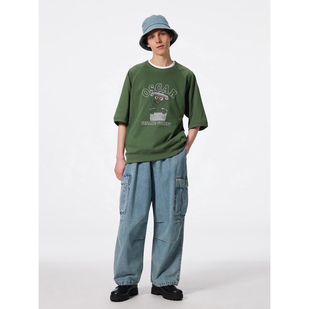 GU by Uniqlo Футболка с 5 рукавами Улица Сезам