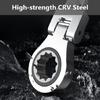 180 Degree Rotation Head Ratchets Spanner Double Head Design High Accurate Jaw Mirror Polish Alloy Steel Tool