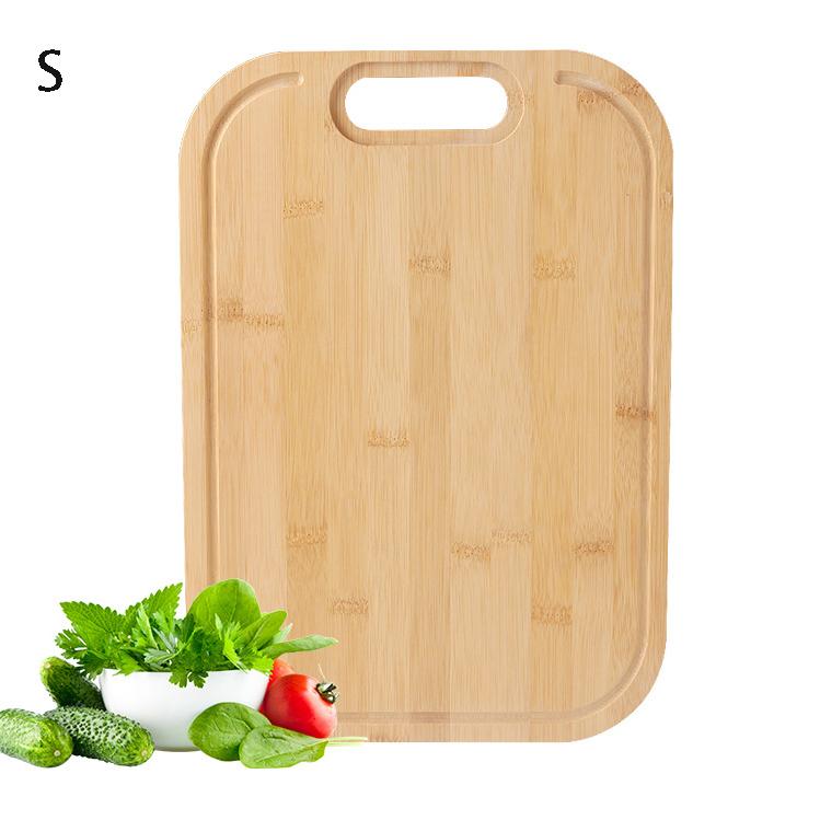 Бамбуковая разделочная доска для кухни, разделочная доска с глубокой канавкой для сока, деревянная разделочная доска для мяса, овощей, удобная ручка - Кухонные гаджеты в подарок
