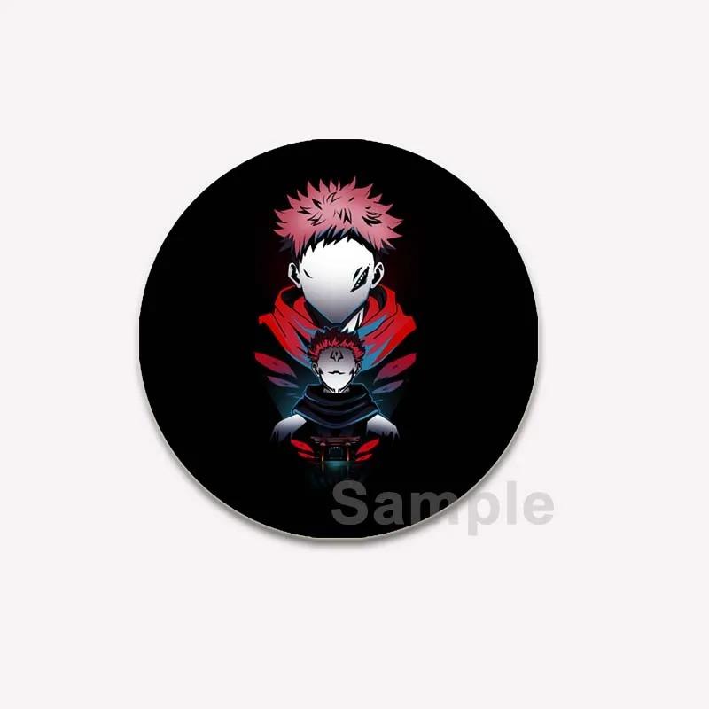 Значок аниме дзюдзюцу кайсен 32/44/58 мм, милый круглый значок Годзё Сатору Юдзи Итадори, брошь на воротник рюкзака своими руками, модные ювелирные изделия, аксессуары