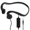 FSC Wired Bone Conduction Earphones with Microphone, Gaming, Hands-Free Calling, and Built-in Amplifier. Comfortable for Seniors and Those with Ear