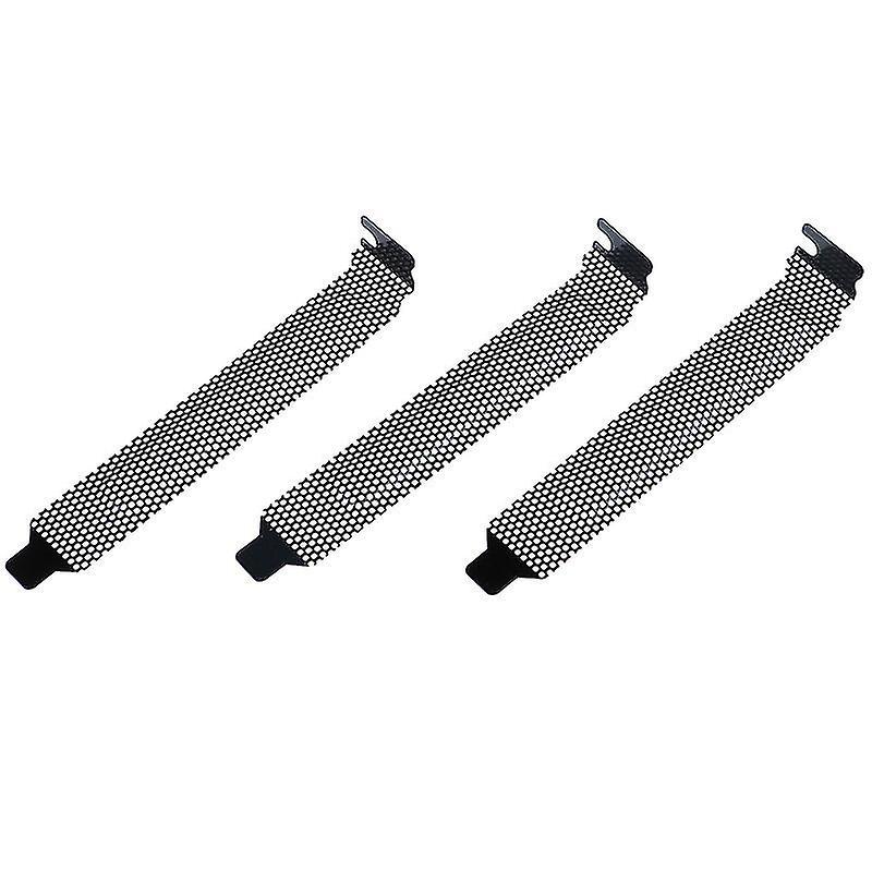 10pcs New Black Pci Slot Cover Dust Filter Blanking Plate Hard Steel-hao