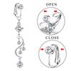 1Pc Fake Belly Button Ring Fake Clip On Belly Piercing Non Piercing Navel Ring