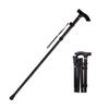 Walking Stick Telescopic Baton Hiking Trekking Poles Aluminum Alloy Metal Folding Cane Crutches Pole For Elderly People