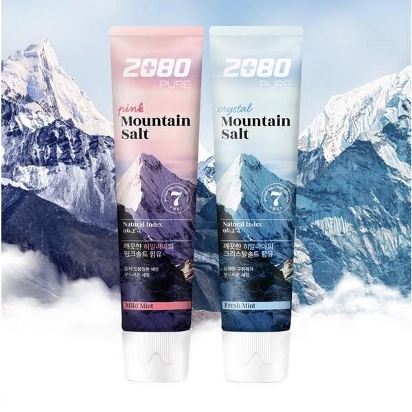 2080 Pure Mountain Salt Toothpaste Crystal Mint 150g, 6 Pieces Korean Toothpaste