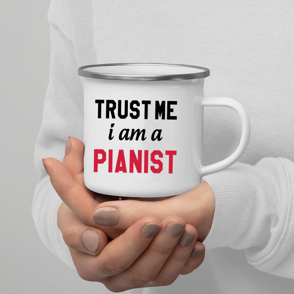 Кружка для кофе с эмалью Trust Me I Am с ручкой для вина, пива, сока, колы, молока, лучший подарок на праздник на открытом воздухе