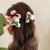 Плюшевая заколка-бант для волос, милая заколка-краб для высокого хвостика, темпераментная заколка для волос, темпераментные простые модные аксессуары для волос для девочек