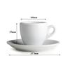 Европейская керамическая чашка для эспрессо объемом 60 мл с блюдцем – минималистский фарфоровый набор чашек для офиса и дома. Посуда для напитков