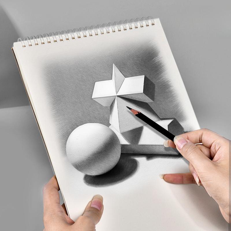 30 страниц 16K Скетчбуки на спирали Экологически чистая Плотная бумага для рисования Художественный скетчпад Книга для рисования маслом Художественные принадлежности