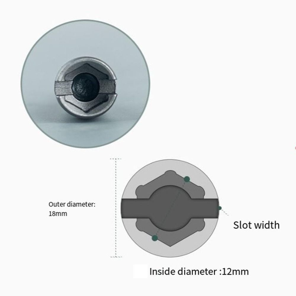 High-carbon Steel Shutter Drill Bit 1/4" Wing Nuts Driver Bit Panels Butterfly Screws Socket