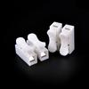 White Self-Locking 2-Pin Cable Connector Quick Splice Locking Terminals