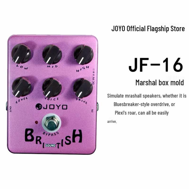 JOYO JF Series Overdrive & Distortion Analog/Digital Delay Effects Pedal