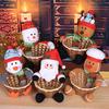 1Pc Christmas Candy Decor Storage Basket Xmas Decoration Santa Claus Storage Basket ARI