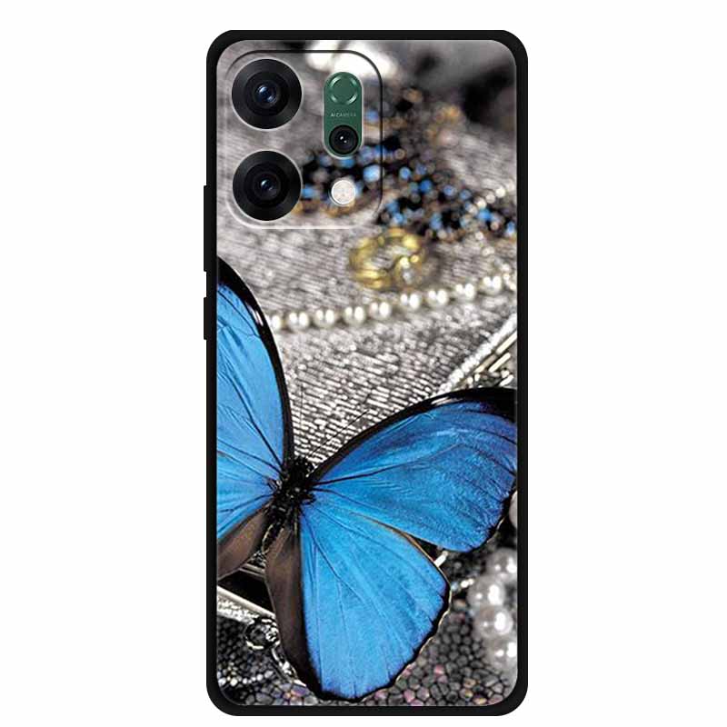 For Oppo Reno 14 5G Phone Case 6.59" Fashion Luxury Casing Black Silicone Soft Back Cover For Oppo Reno 14 Shockproof Capa Funda