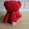 [USED] Rare, beautiful teddy bear, red bear, perfect for Christmas or as a gift.