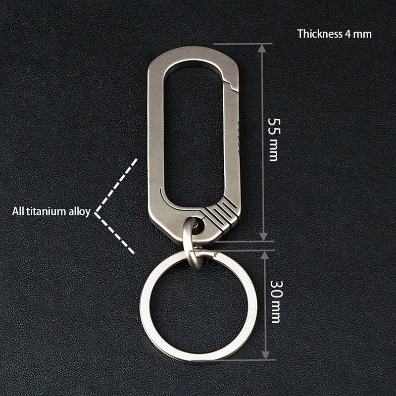 Титановая пряжка брелок титановый сплав креативные пряжки кемпинговые аксессуары карманный инструмент для отдыха на природе