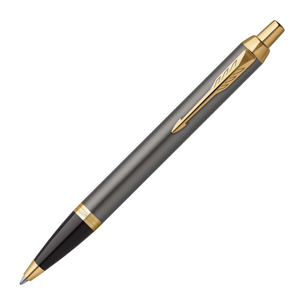 Parker Ballpoint Pen IM Gray GT Medium Point Gift Box Gift Present Luxury Regular Imported Product 2213843 Oil-based