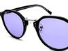 METAL BRIDGE CROWN PANTO BOSTON SUNGLASSES BRIDGE CROWN PANTO BOSTON x LIGHT PURPLE [SPEED ADDICT] (METAL SUNGLASSES) BLACK/SILVER