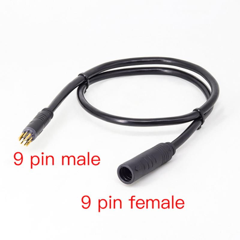 Bafang 9pin E-bike Motor Extension Cable Output Male Female Modification Line Electric Bike