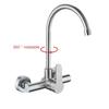 Kitchen Sink Faucets Sprayer Wall 8 Inch Center Commercial Hot and Cold Water Mixer Taps Accessories Torneira Gourmet De Cozinha