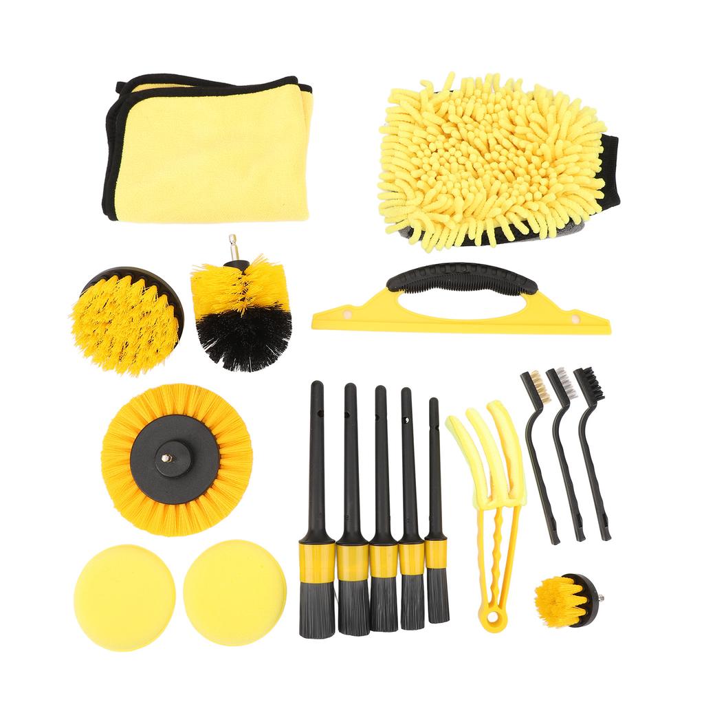Набор насадок для дрели Универсальный набор щеток для дрели для чистки автомобиля с проволочной щеткой и щеткой для салона