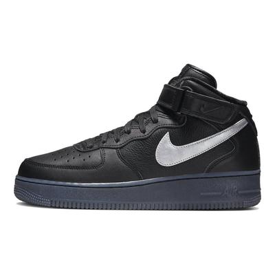 Кроссовки унисекс Air Force 1 Mid Premium Black Metallic Silver Hyper-Pink Anthracite DX3061-001
