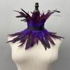 Women Cosplay Accessories Halloween Decor Gothic Clothes Feather Scarf Fur Shawl