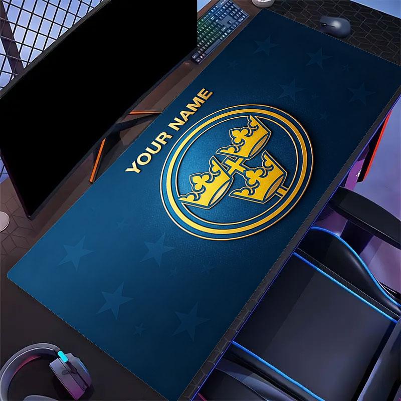 Custom Name,SvFF Mouse Pad, Large Gaming Desk Mat, Non-slip XXL Mousepad for Laptop & Tablet, Mini PC Playmat with Stitched Edges