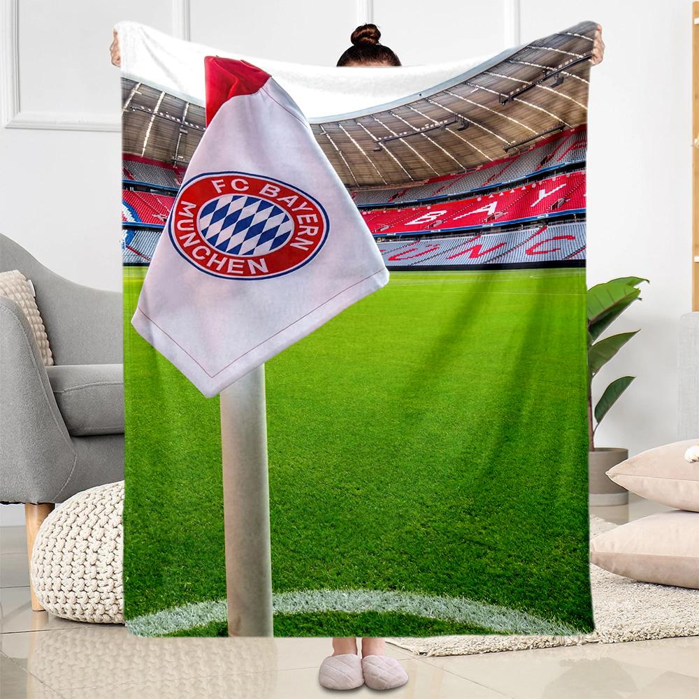 Fc Bayern Munich Blanket Ultrasoft Great For Chair Bedding Office Chair Four Seasons Multipurpose Modern Style Perfect Gift For Relatives And Friends
