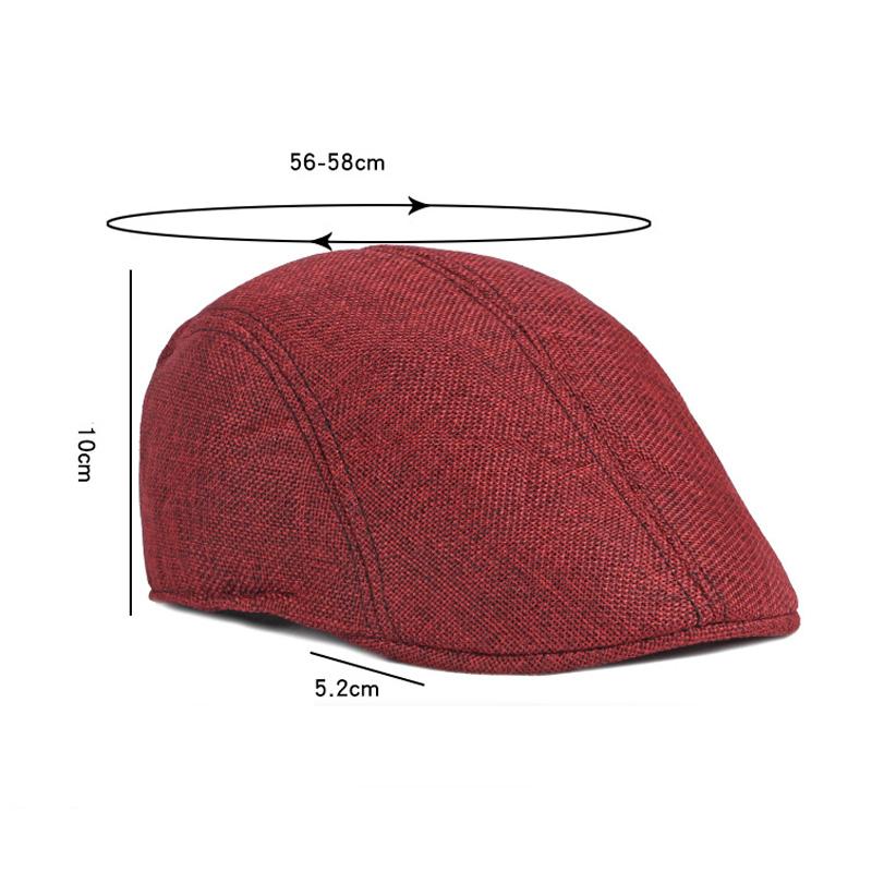Hat Men's Newsboy Caps Beret British Retro Summer Breathable Gatsby Painters Hats Forward Hat Driver Ivy Hat Gorro Hombre Boina
