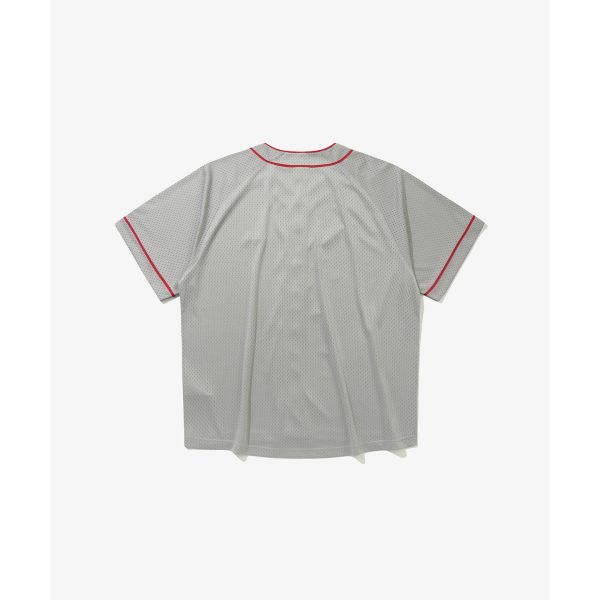 New Era Ap Baseball Mesh Shirts Fashion Simple Versatile Letter Stripe Short Sleeve Shirt Korean Style Unisex shirts 15074112