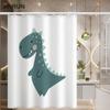 Bathroom Thickened Waterproof Curtain Mildew Proof Shower Curtain Shower Partition Curtain Shower Curtain Bathroom Curtain Free Perforation