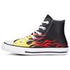 Chuck Taylor All Star Flame Black Red High Top Canvas Shoes Unisex Sneakers 665864C