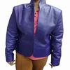 Womens Real Lambskin Leather,Purple Blazer,Office Wear,Leather Blazer 2 Button,Lambskin Leather,Blazer Coat Sustainable fashion,Gift For Him