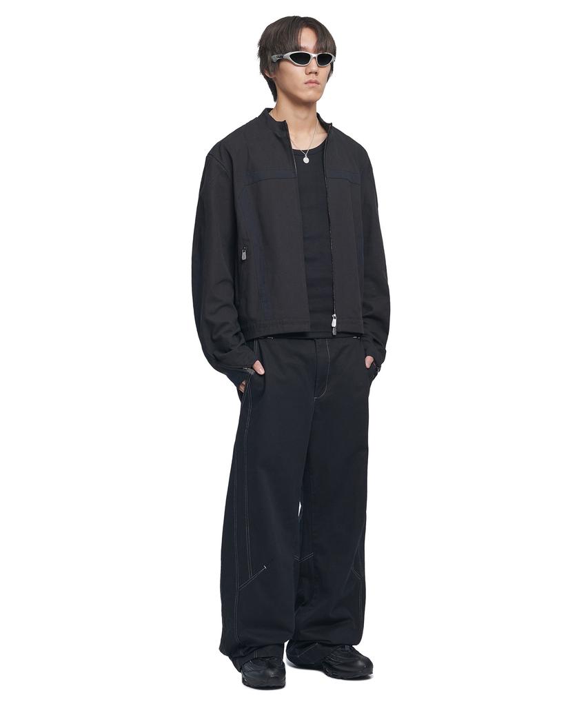 Nomanual Multi Line Moto Jacket - Black