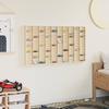 Wall Mounted Display Case with Shelf Beige 98 x 4.5 x 55 cm Particleboard