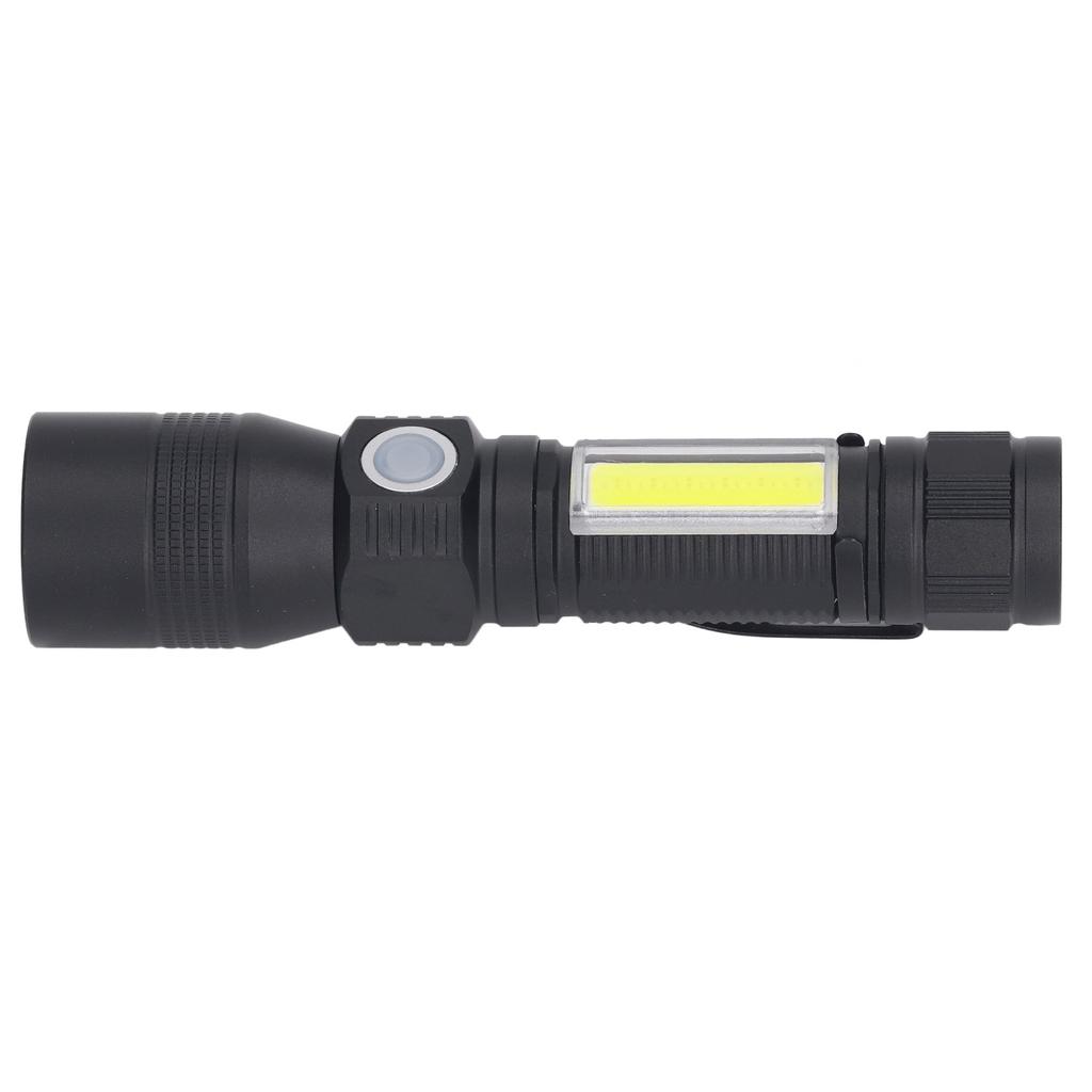 LED Flashlight Rechargeable Torch LED Pocket Flashlight with COB Light Super Bright Magnetic Base