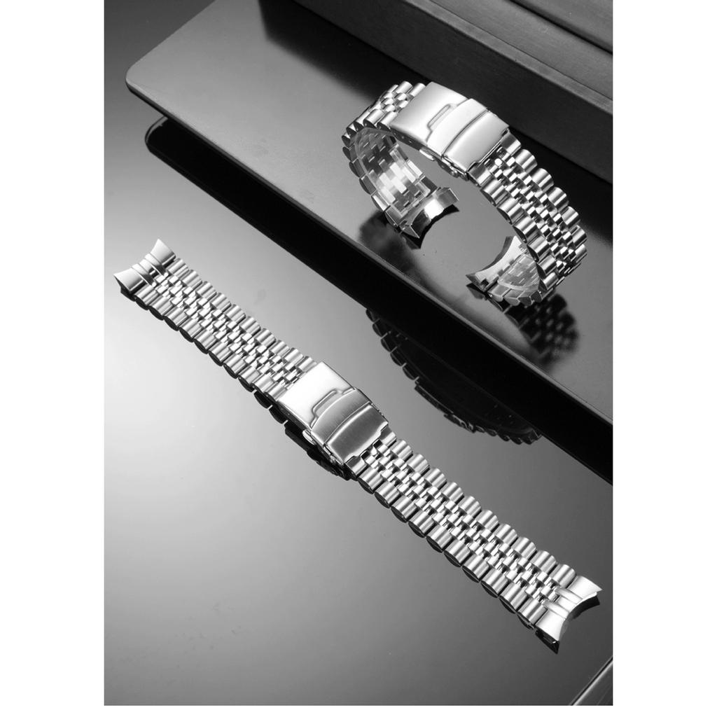 20 мм Изогнутый конец Нержавеющая сталь Ремешок Для SEIKO SBDC091 SBDC087 SBDC135 SARB017 Мужской Модифицированный Цельнометаллический Изогнутый Браслет для часов