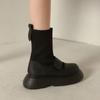 Женские ботильоны на толстой подошве, обувь Лолиты, платформа, короткие туфли для женщины, Мэри Джейн, ботильоны-носки на резинке, новинка зимы 2024, Y2k