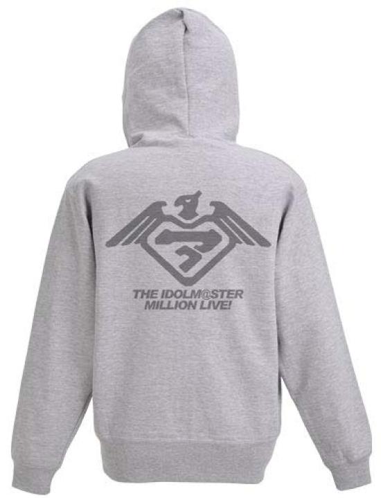 THE MILLION Sortie Idol Heroes Zip IDOLM@STER LIVE! Parka/MIX GRAY-XL