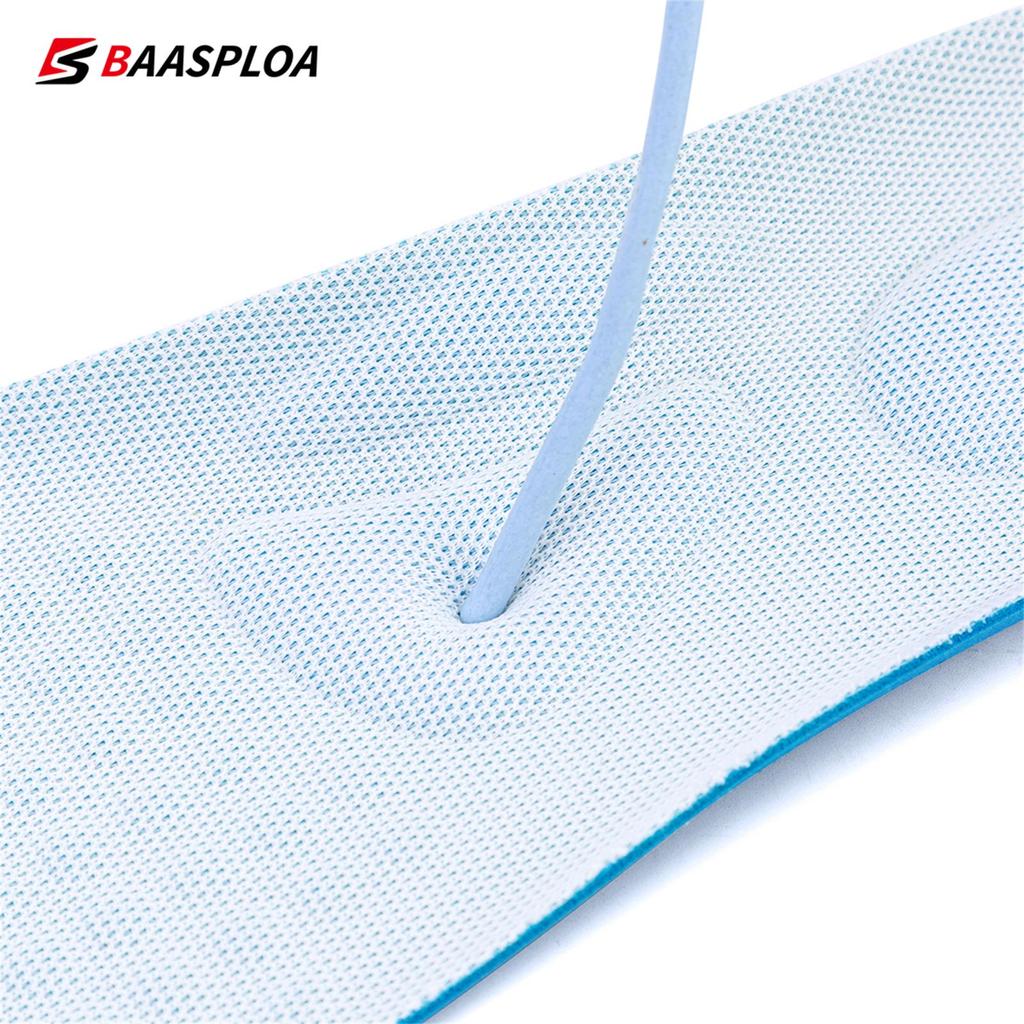 BAASPLOA Мужские и женские стельки-дезодоранты, нескользящие мягкие амортизирующие спортивные стельки для спортивной обуви, дышащие, энергичные хлопковые спортивные стельки