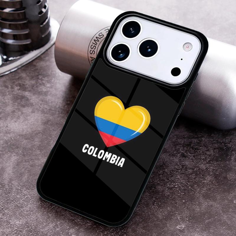 Чехол для телефона с флагом Колумбии для iPhone 17 16 15 14 13 12 11 Pro Max Plus 17Air Мягкий силиконовый чехол