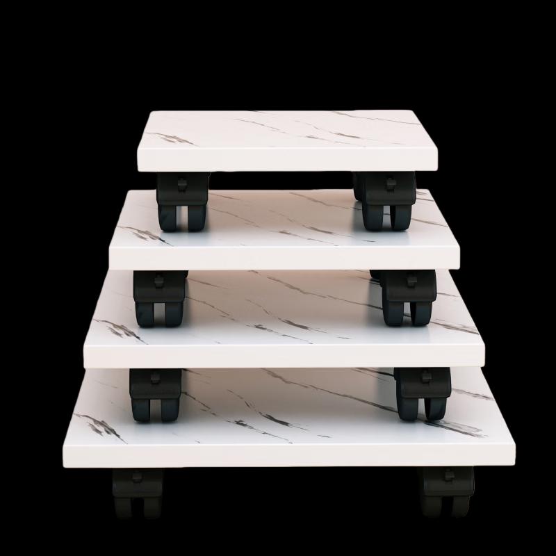 Rectangular Mobile Plant Pot Caddy