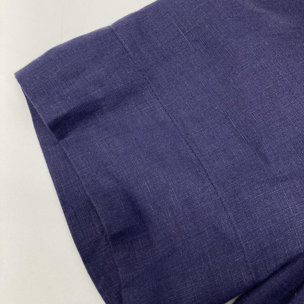 loro piana [Отличное состояние/Одобрено для внутреннего рынка] FAI1188 Платье с рукавом 3/4 из 100% льна S Темно-синий Б/у