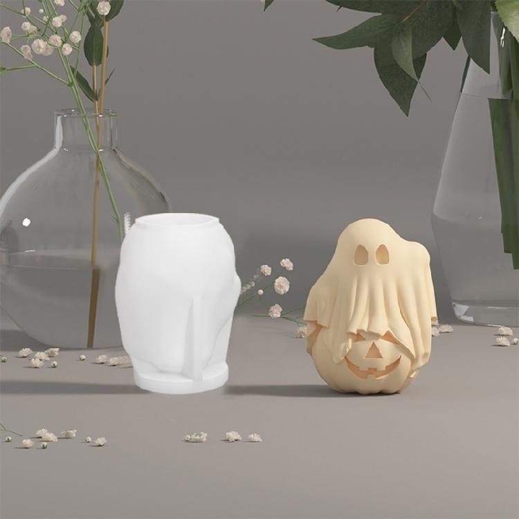 Хэллоуин Силиконовая форма 3D Привидения Формы для свечей Ручная работа Формы для выпечки Формы для эпоксидной смолы Формы для ароматических свечей