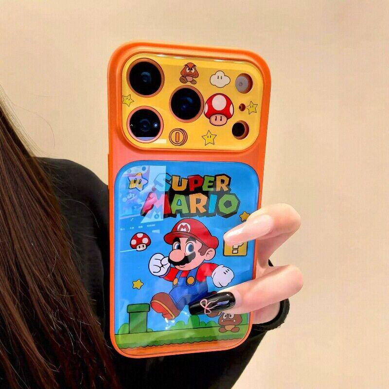 Электрический чехол для телефона Mario для iPhone 15/16 Pro/Max - Новый дизайн для девочек