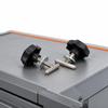 4PCS 50mm / 1.97in Locking Rail Mounting Screws Metal T Shaft ABS Black Knob Head T Bolts Locking Rail Bolts Seat Rail Fixing